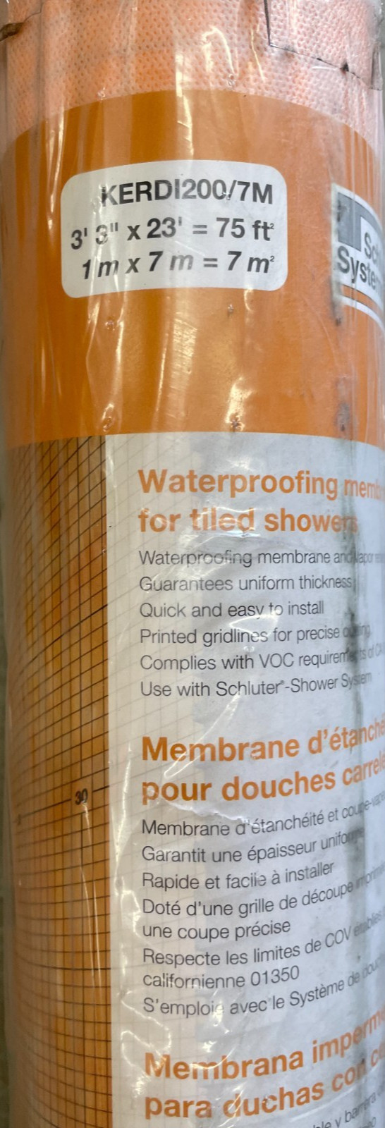 Kerdi 75 Sq Ft Waterproofing Membrane Kerdi200/7M