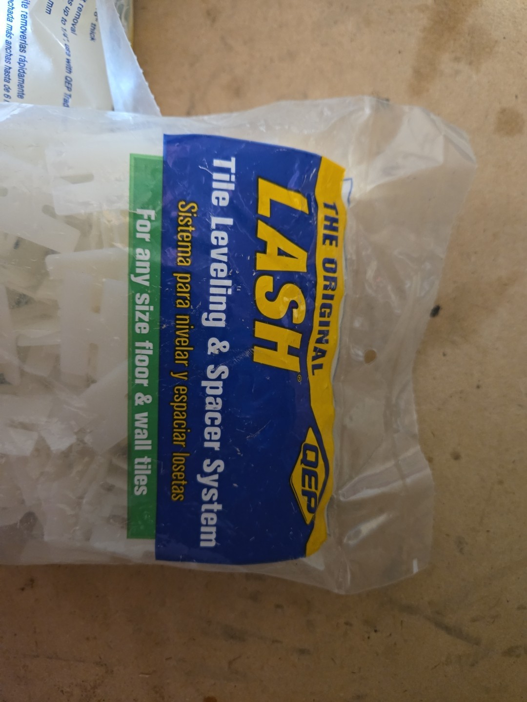 X3 ORIGINAL LASH QEP 96(288)Count Tile Leveling Clips 1/16″ Grout Lines NEW