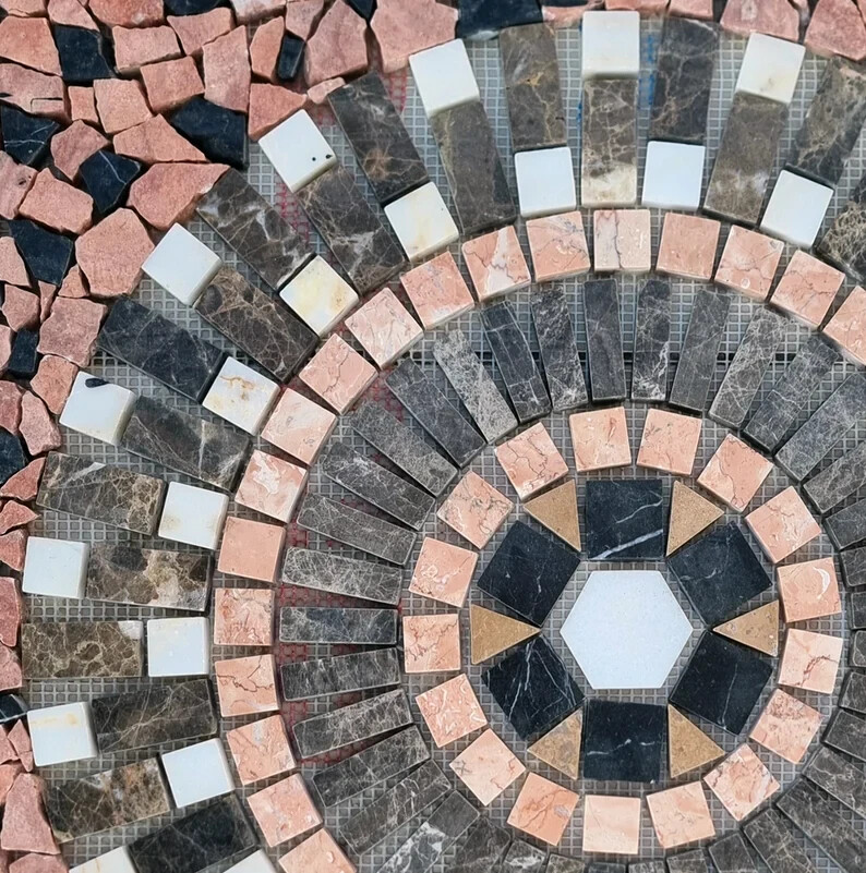 HOME DÉCOR MOSAIC | Square Shape Colorful Mosaic | Beautiful Natural Stone