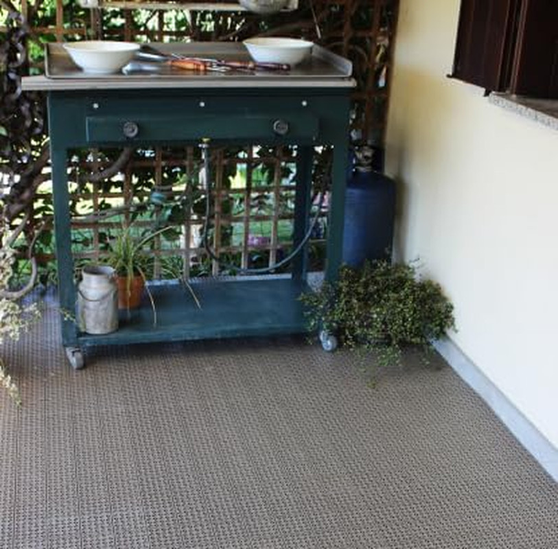 Multiflex Interlocking Decking Tiles – 22 Sqft, Weather-Resistant, Easy Install