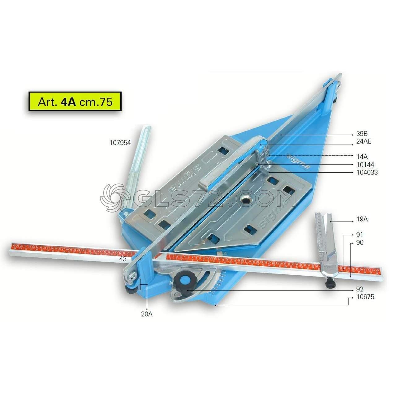 SPARE PARTS AND ACCESSOIRES FOR TILE CUTTER SIGMA 4A