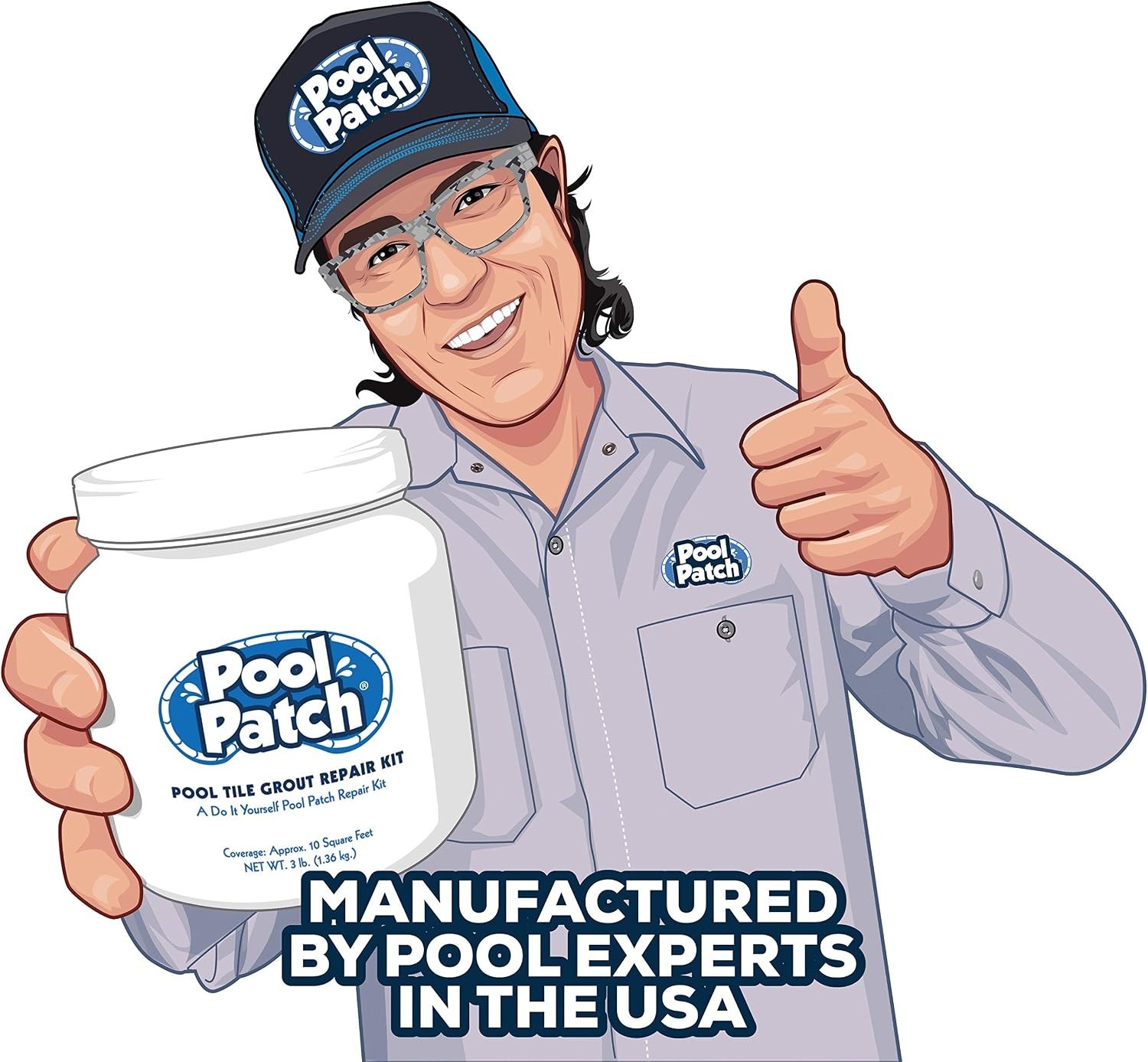 Innovative Pool Tile Grout Repair Kit – Waterproof 10 lb Tub for Quick Fixes