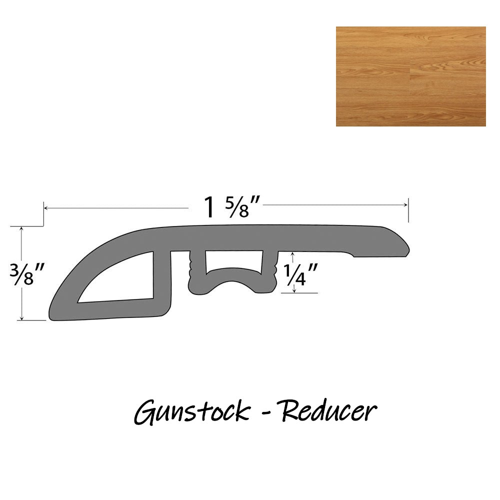 PRODURA Gunstock 28mil Heavy Duty Wearlayer Vinyl Click Luxury Floor 48x7inx8mm