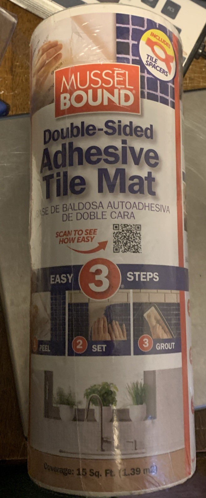 Mussel Bound Double Sided Adhesive Tile Mat 15 Sq Ft Coverage