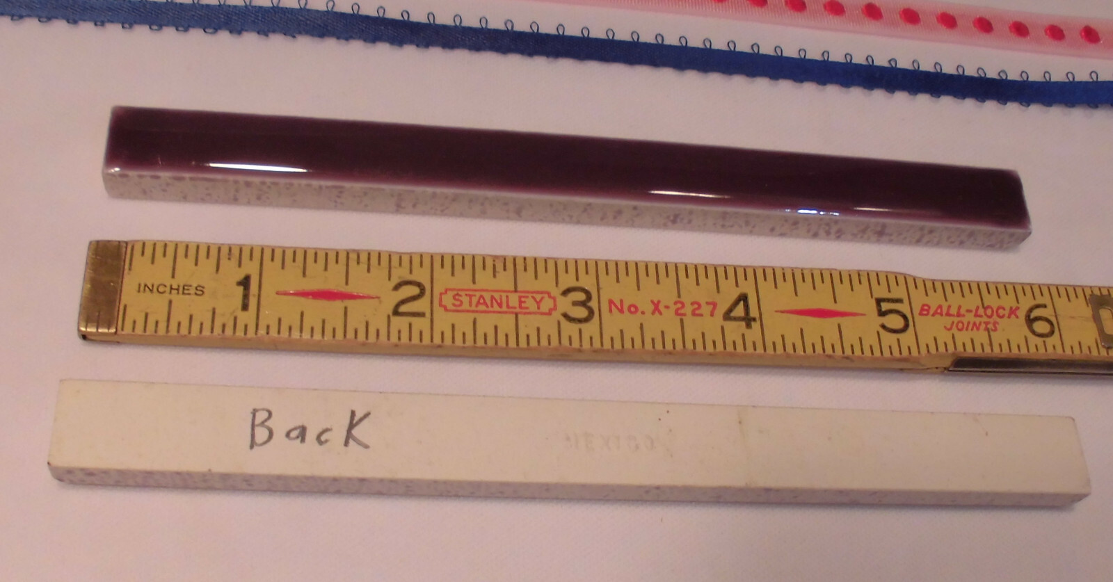 1 pc. *Imperial Purple* Ceramic Tile; Pencil – Liner – Sizzle: 1/2″ X 6″ AO NEW