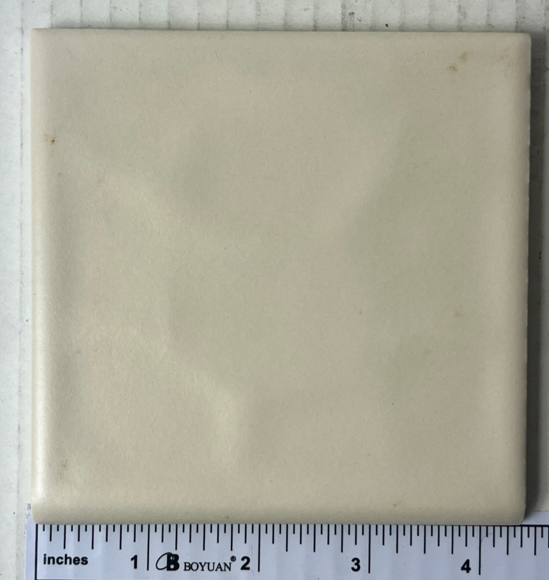 Lot of 5 Florida Tile Ceramic Matte Bone 503 Potters Touch 4 3/8″ Bullnose edge