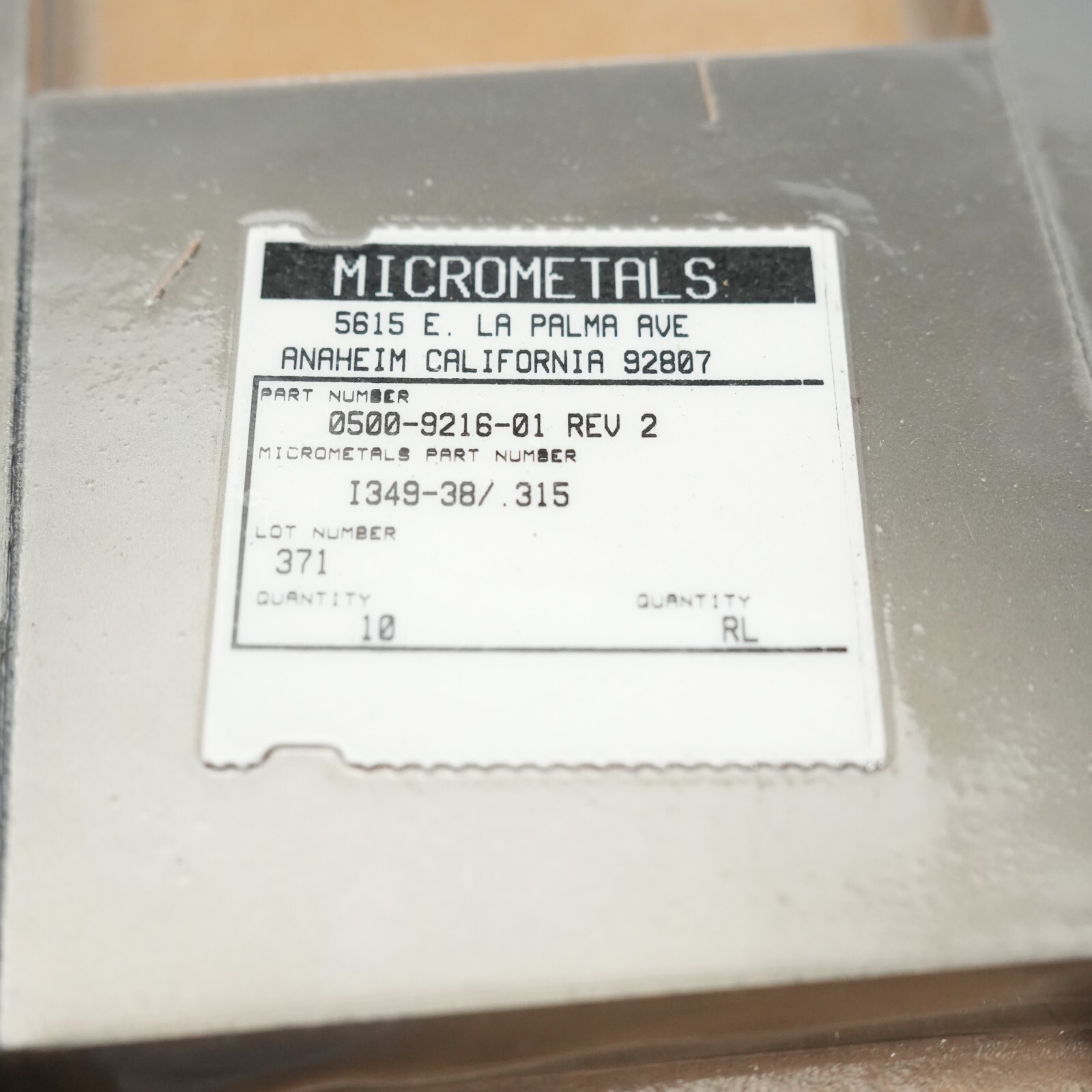 Micrometals I349-38/.315 Floor Shield Tile 3.5″ X 3.5″ Sensormatic ZPFLOORSHLD