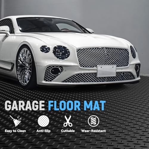 Black 2.8mm Thickened PVC Flooring Roll for Garage Floor Mats 10×20 FT