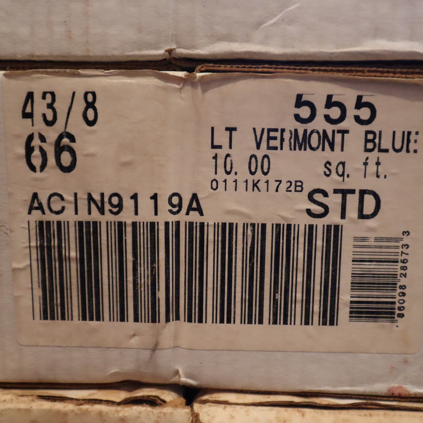 Vintage NOS Florida Tile 4-3/8″ Light LT Vermont Blue Tiles