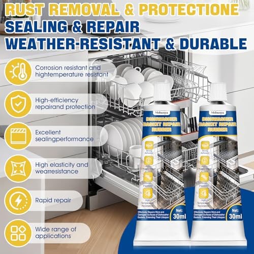 2 oz Dishwasher Rack Repair Coating, Grey Dishwasher Rack 2 Fl Oz (Pack of 1)
