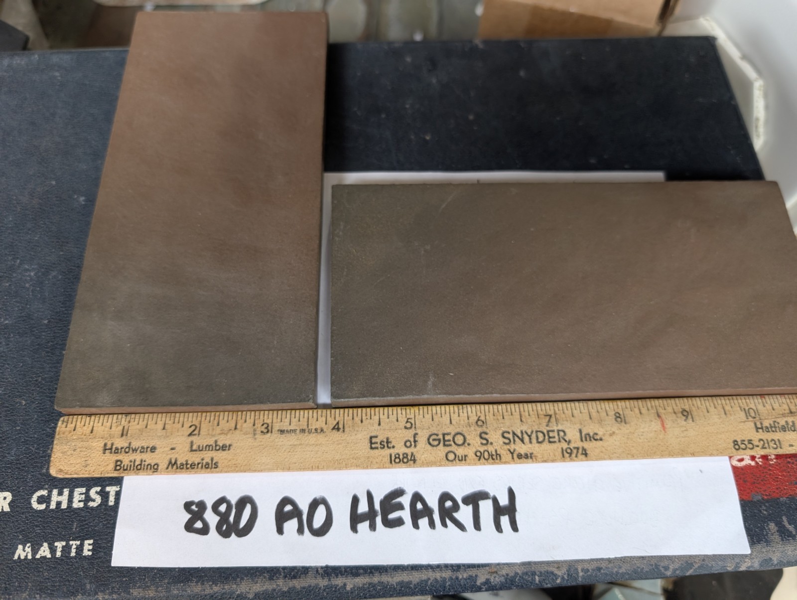 1 Pc American Olean Primitive Encore Unglazed Tile 7-5/8″ X 3-5/8″ HEARTH #880