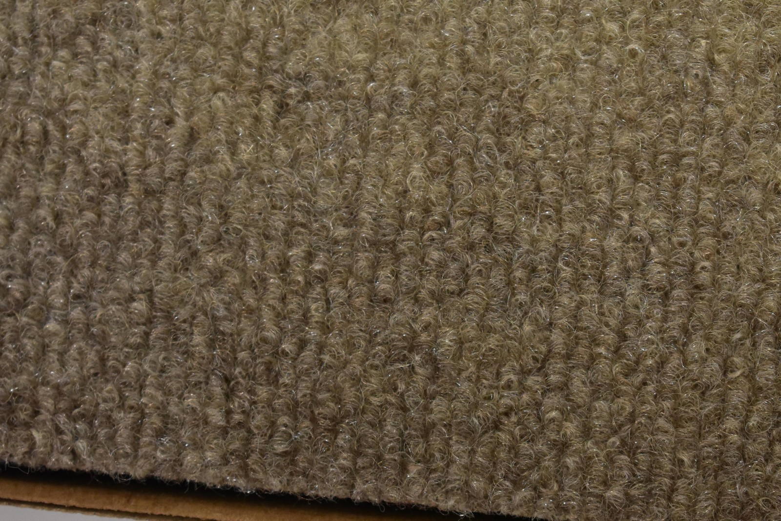 Taupe Ribbed Carpet Tiles 16 Pack Commercial Flooring RIB DL V1GS New Square