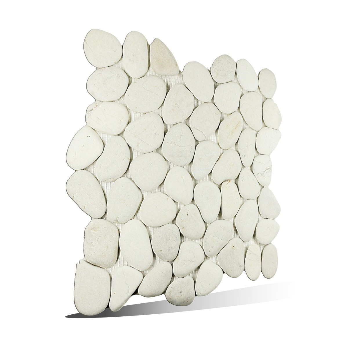 White Pebble Natural Stone Mosaic Wall & Floor Tile ($11.50/SqFt)