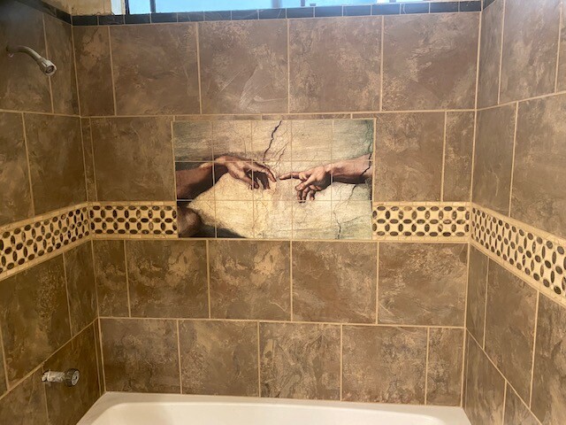 36 x 24 Art Mural Ceramic Bath Decor Backsplash Tile #84