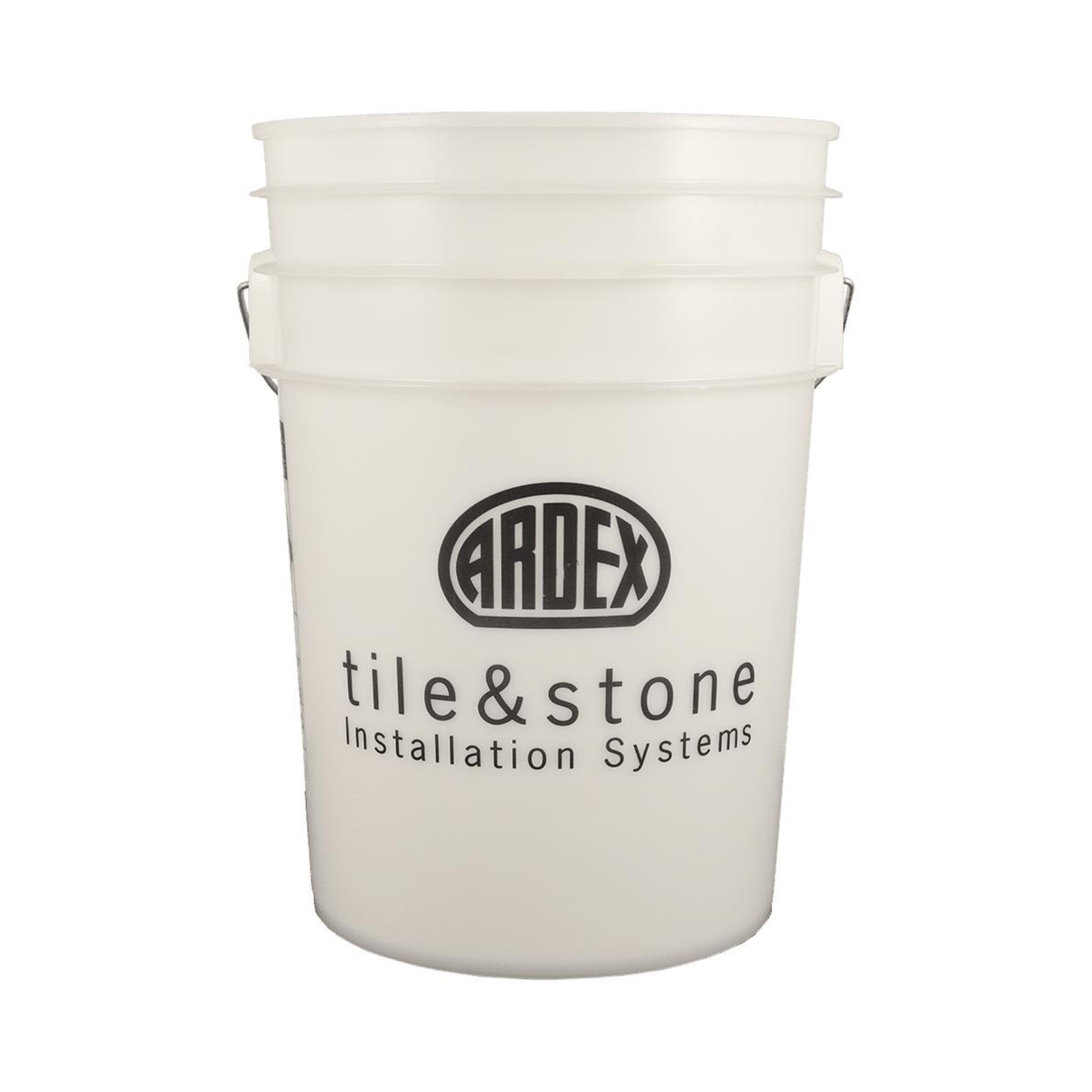 ARDEX M-6W White Mixing Bucket – 6 Gallon Heavy-Duty Plastic Pail for Mortar