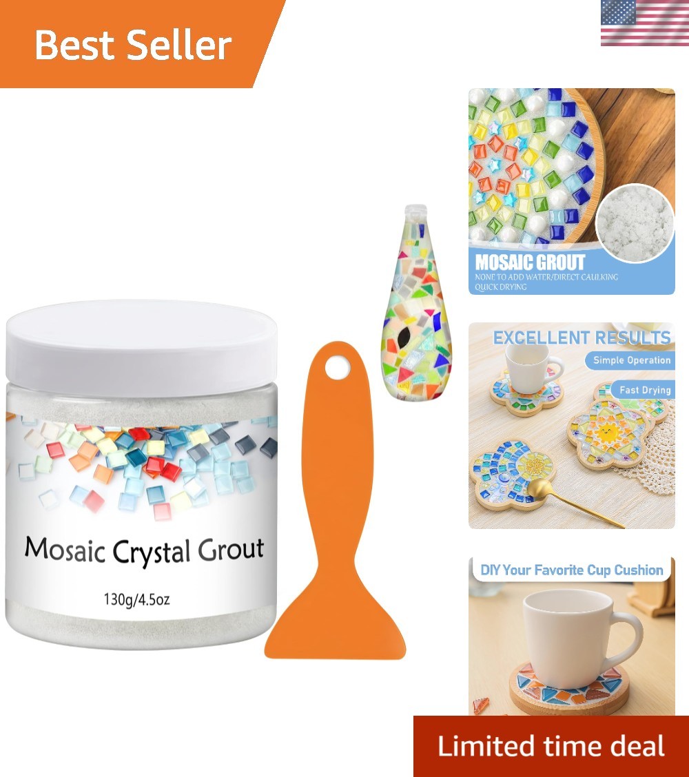Crystal Grout for Mosaics Water Resistant DIY Craft Tile Accessories