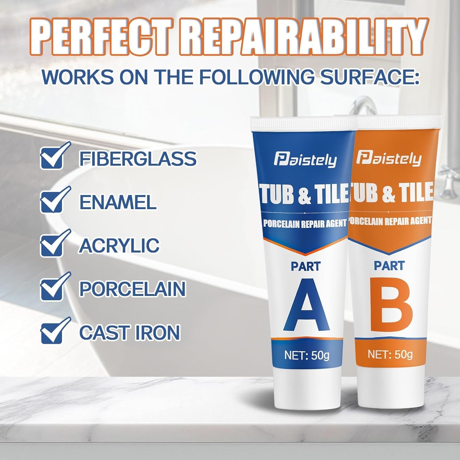 Tile Repair Kit & Granite Quartz Countertop Chip Repair Kit Color Match Marble