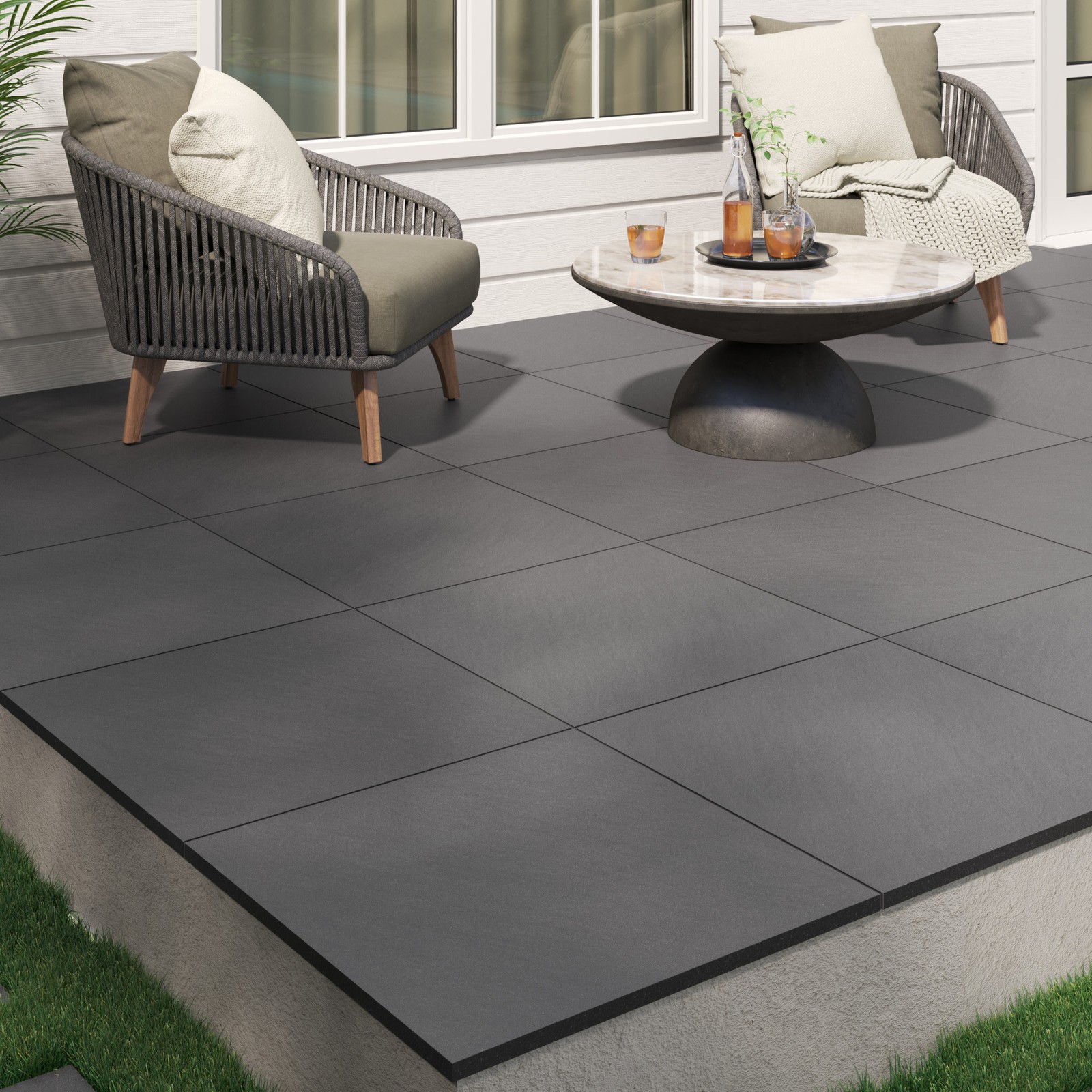 Ackland AKLNP24X24M-PL 24″ x 24″ Square Exterior Paver Tile – – Fawn