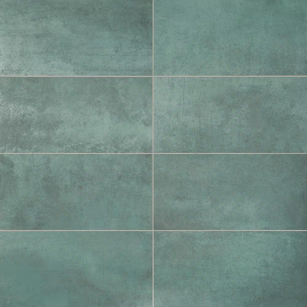 Forge Emerald 24 In. X 12 In. Matte Porcelain Floor and Wall Tile (7 Pieces, 13.