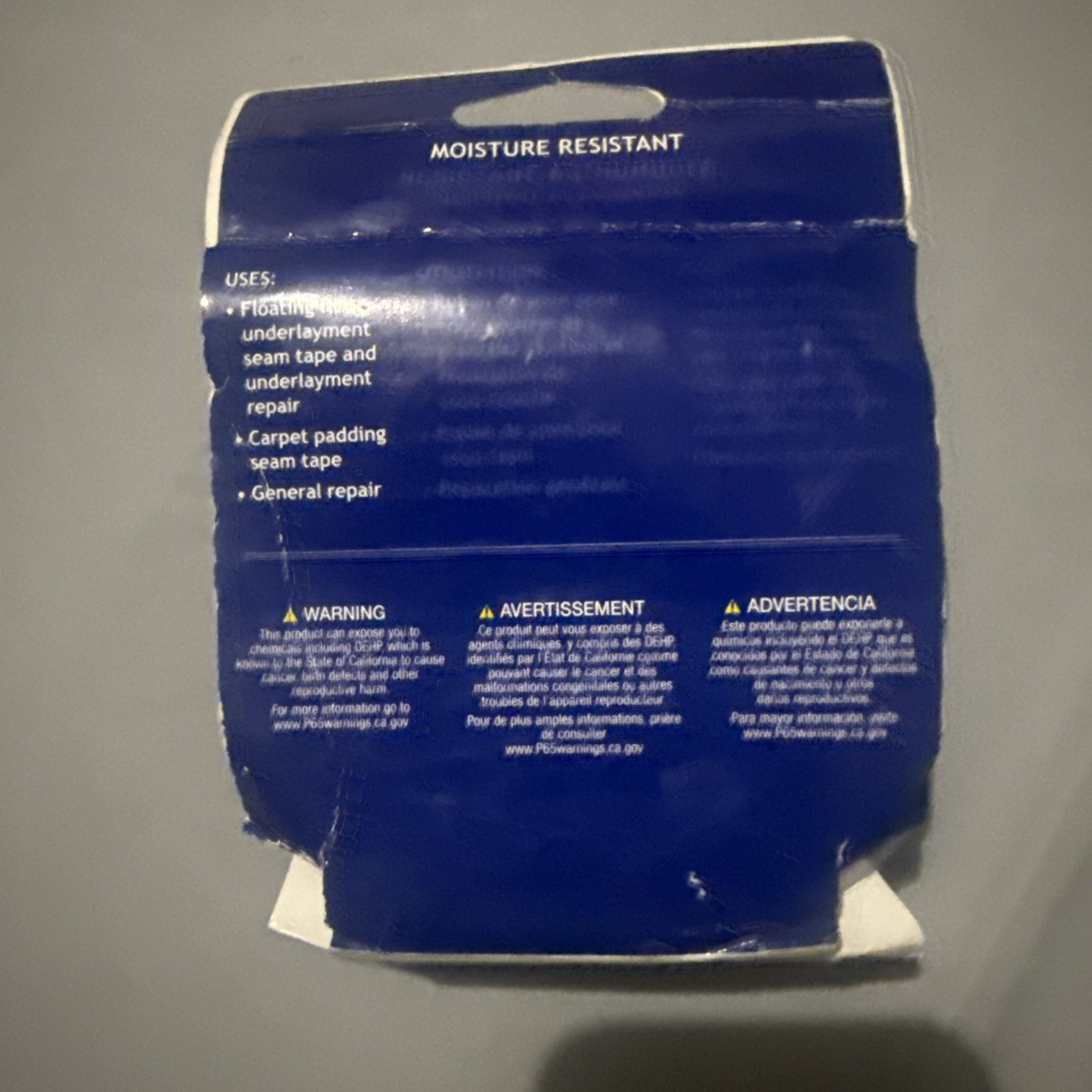 UNDERLAYMENT SEAM TAPE MOISTURE RESISTANT 1-7/8″ X 100′ Hamelin brand new