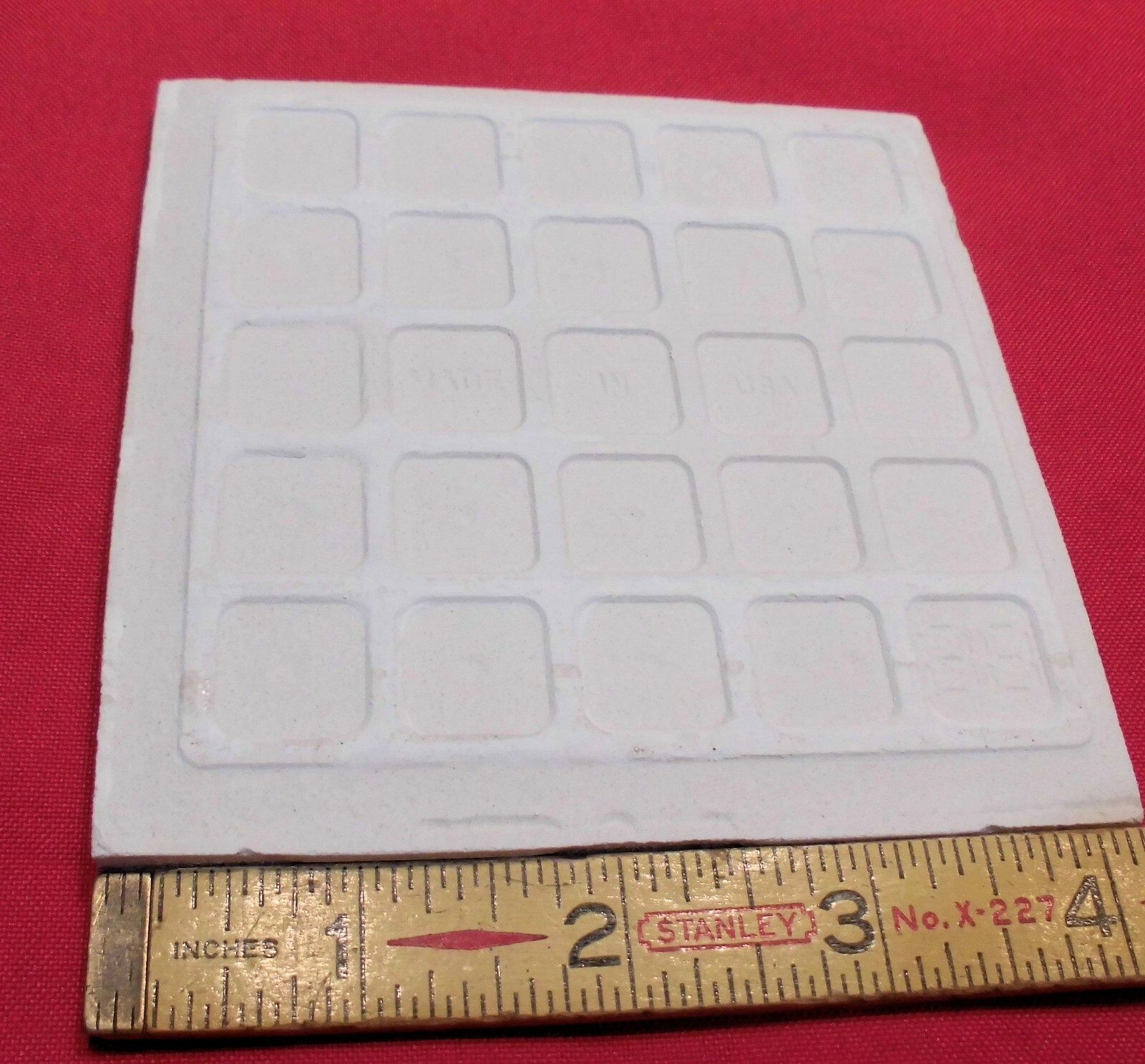 1 pc. Ceramic Tile *White* Krystile Glazed 4-1/4″ by Regal Co. Crystalline NEW