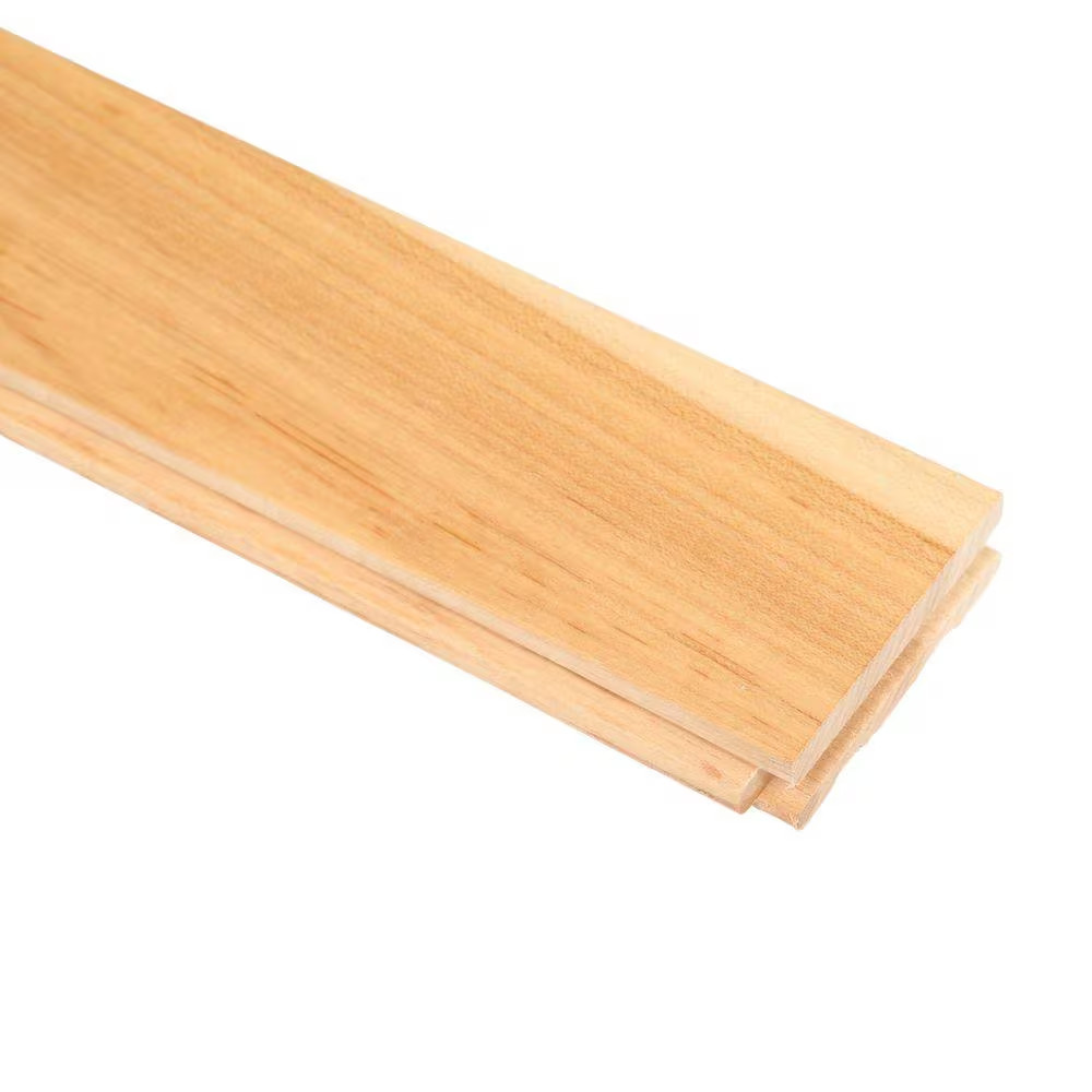 Plano Natural Maple 3/4 In. T X 2-1/4 In. W Smooth Solid Hardwood Flooring (2…