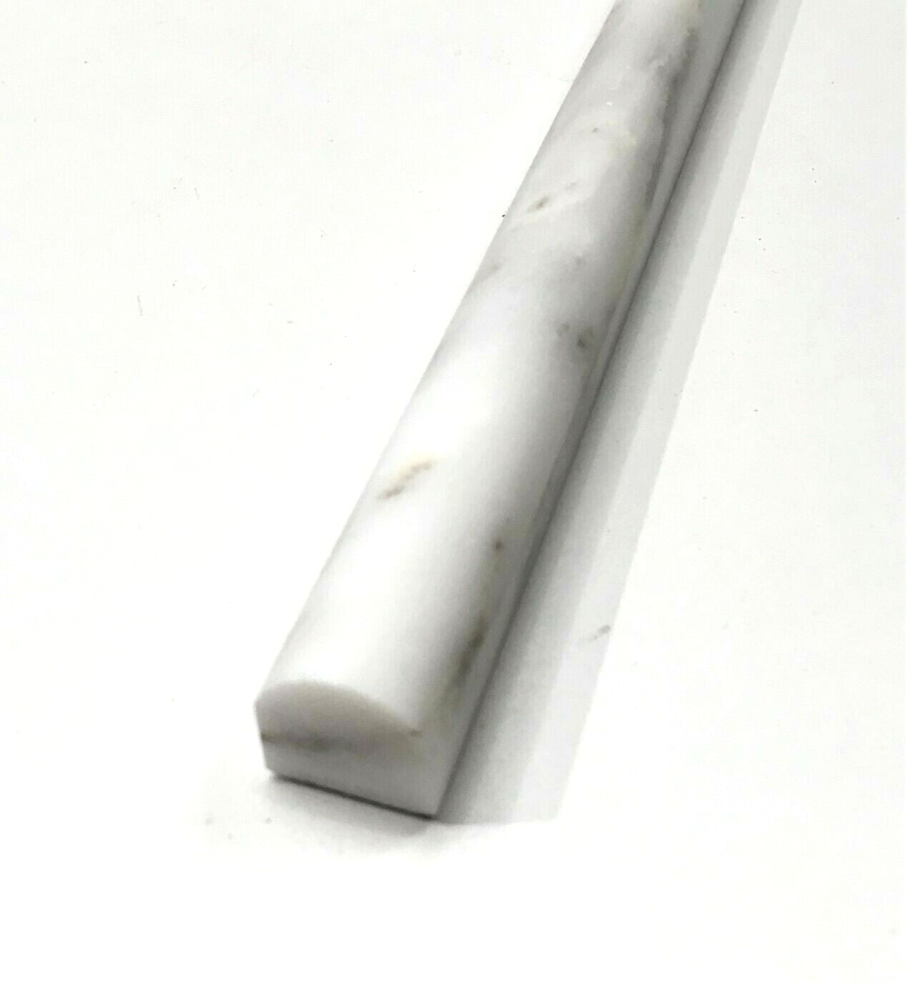 3/4″X12″ Calacatta Marble ChairRail Pencil Molding Liner Wall Trim Piece