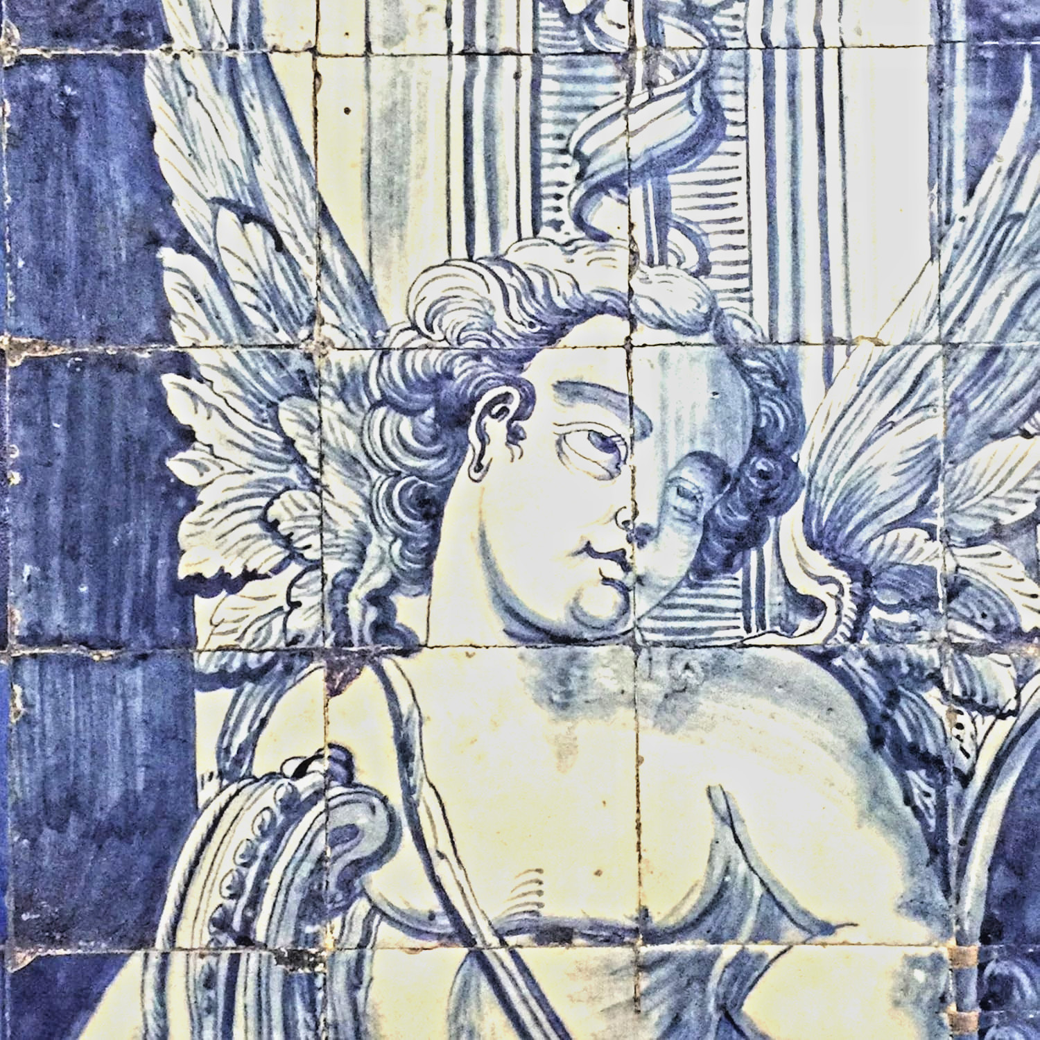 Ceramic Tile Portuguese Azulejos Vintage Blue Delft Dutch Reproductions Tiles