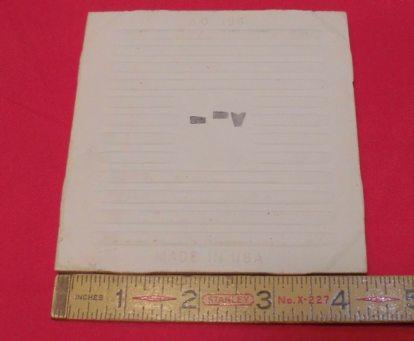 1 pc. *Avocado* Ceramic Tile Crystalline Glazed by American Olean 4-1/4″ NOS