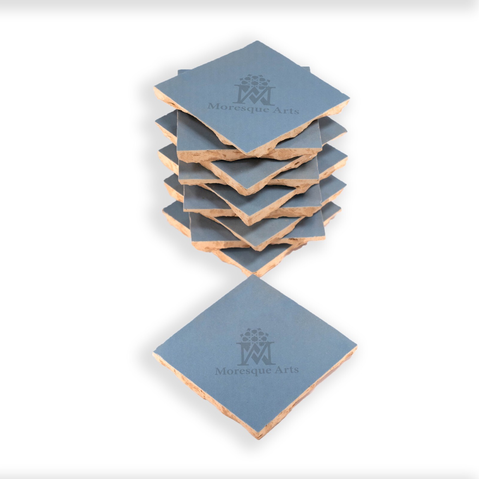 Authentic 4×4 Handmade Moroccan Zelig Tiles (6.7 SF / 60 PCS)