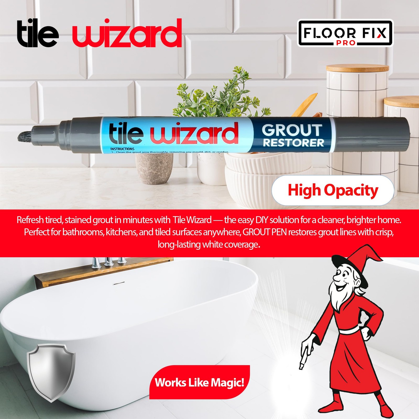 Gray Grout Pen Tile Grout Paint Marker from | Waterproof Grout Colorant & Sea…