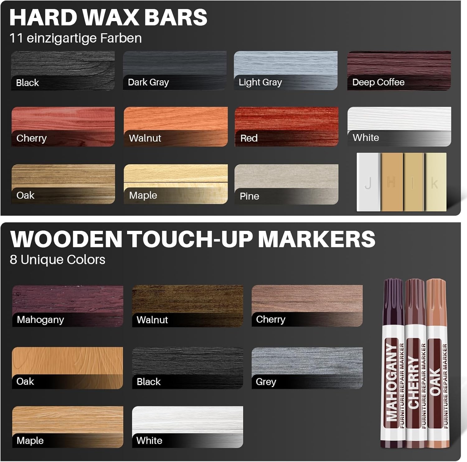 Vinyl Floor Repair Kit with Heat Pen – 11 Colors Laminate Wood Floor Repair Kit
