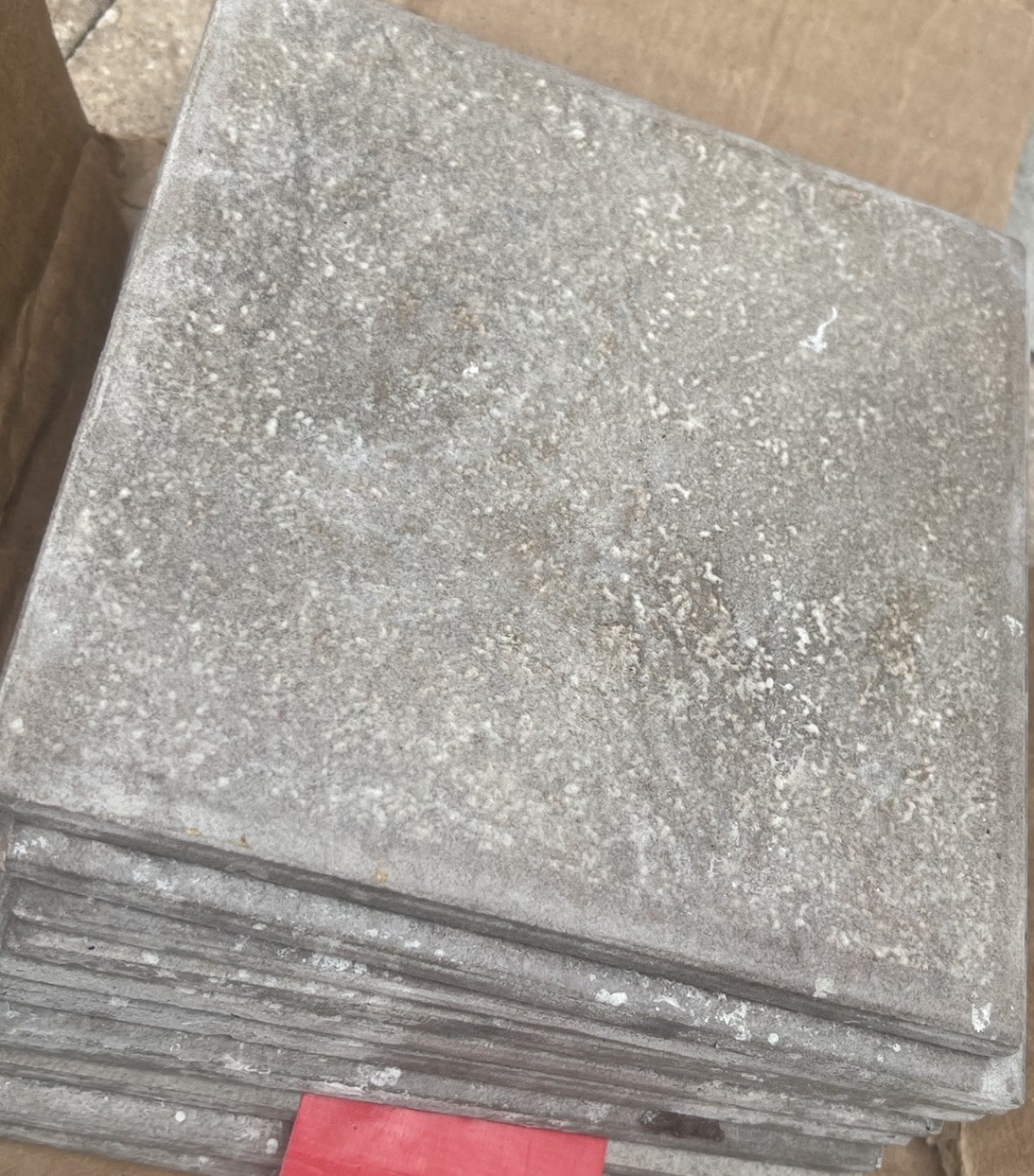 10 piece grey 6 inch swimming pool tile 2.5 Square Feet Border Waterline Wall