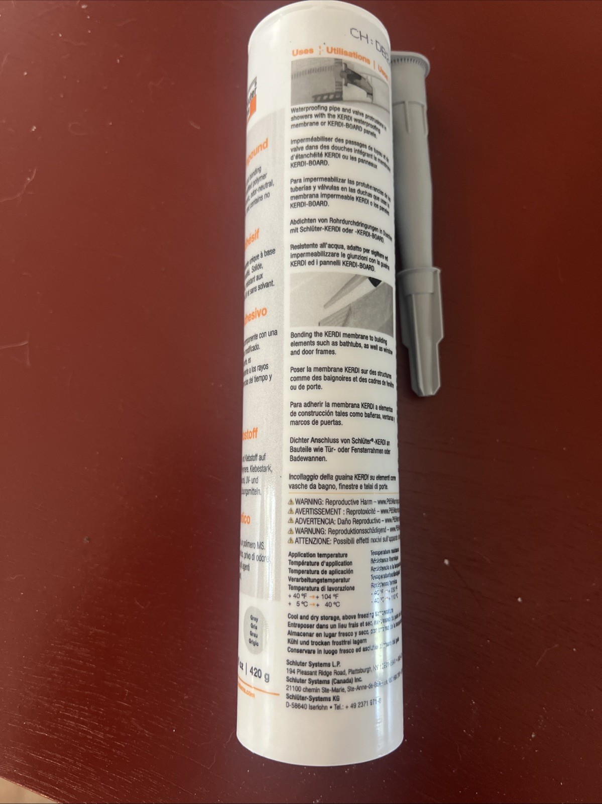 Schluter Kerdi Fix Adhesive Sealant Interior Exterior New