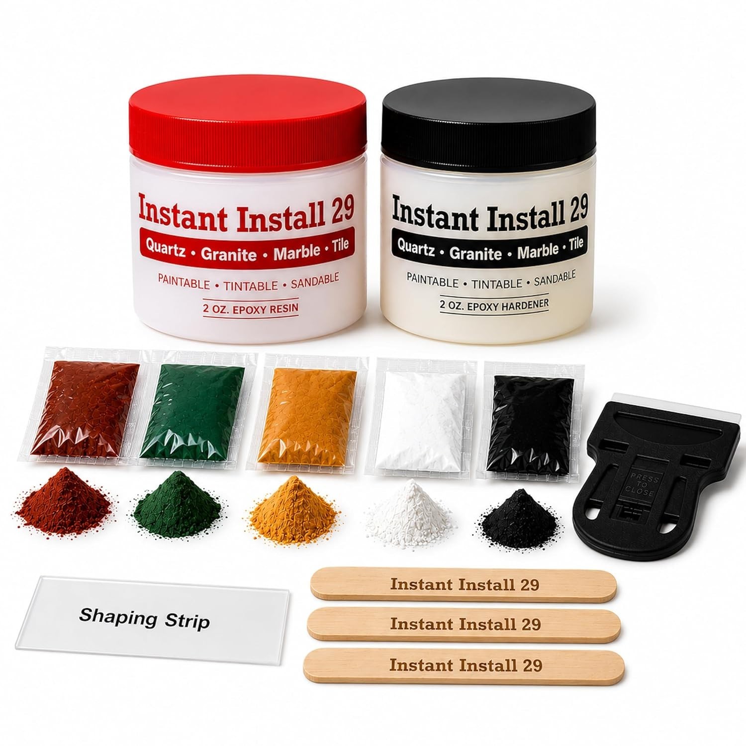 All-in-One 4 oz. Countertop Repair Kit with EZ-Tint for Seamless Color Matching