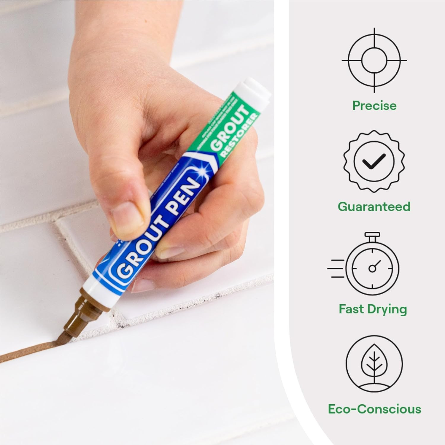 Grout Pen Brown Tile Grout Paint Marker Restorer – Narrow 5mm Tip (7mL) | Wat…