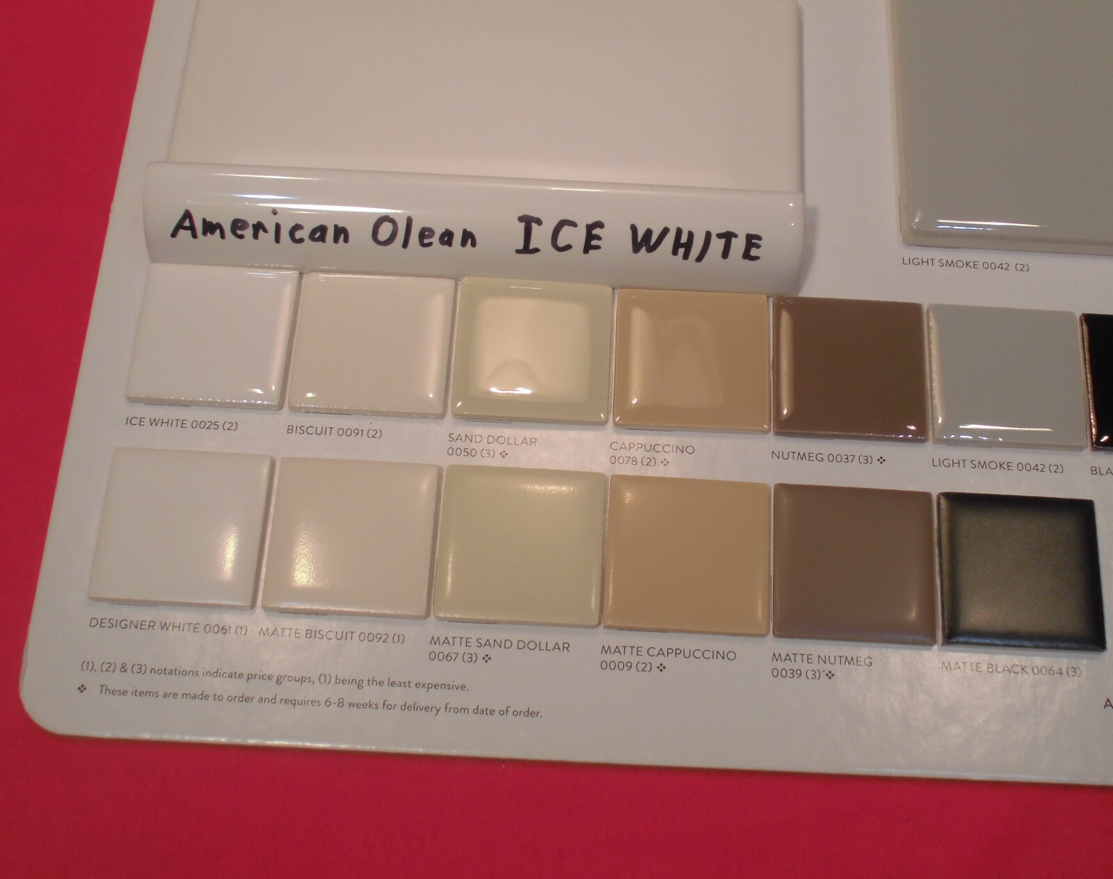 4 pcs. *ICE WHITE* Glossy Ceramic Quarter Round Tiles 1″ X 6″ Corner Tiles