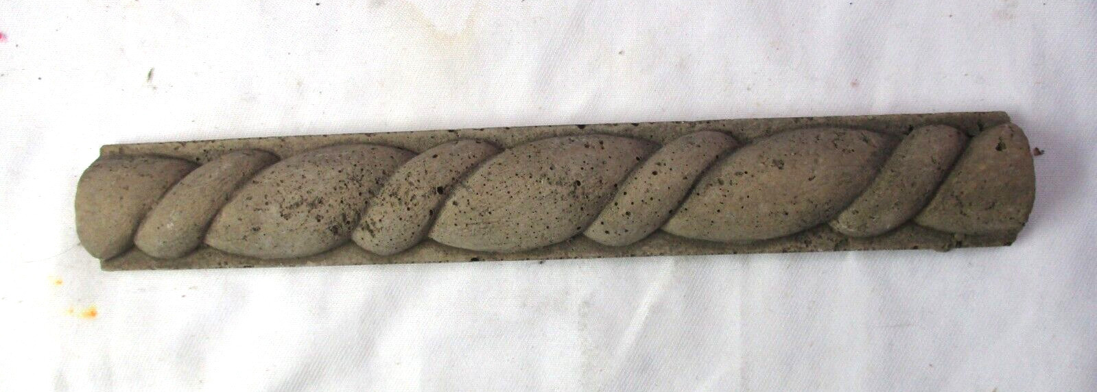 1 Trim Matte Border Tile Angora Canada Ceramic Clay Brown 7-7/8″ X 1-1/8″ Roped