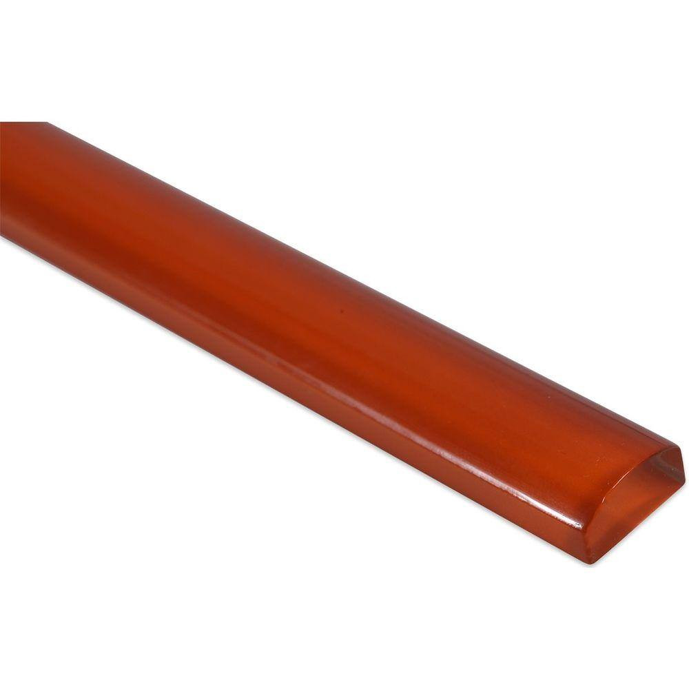 Burn 3/4 In. X 12 In. Glass Pencil Liner Trim Wall Tile