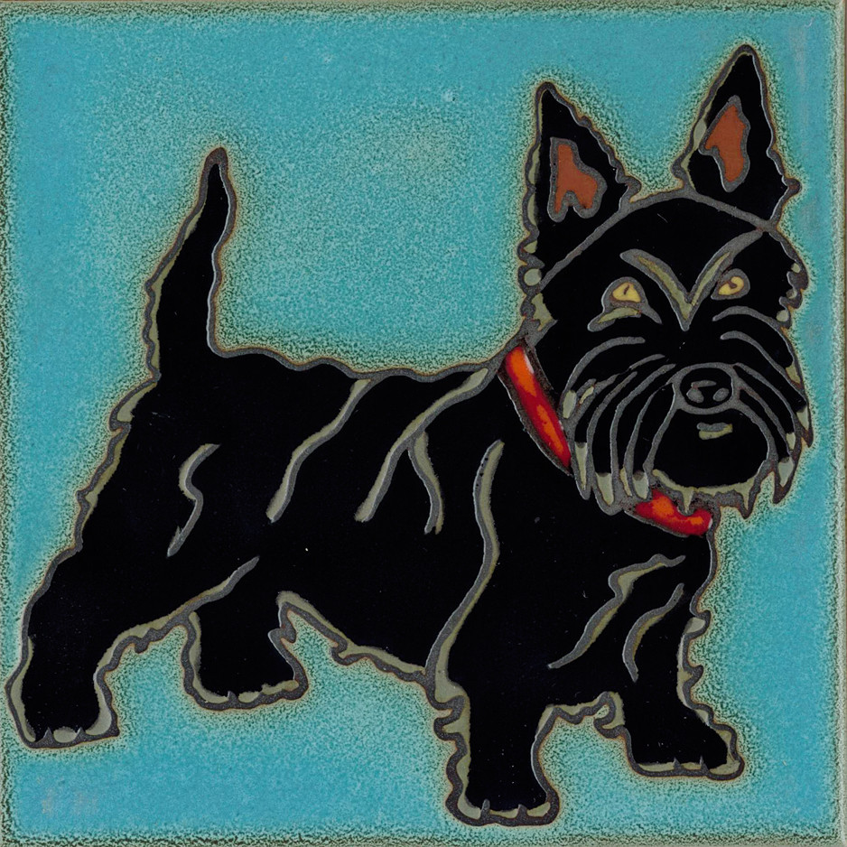 Ceramic Tile West Highland Terrier Westie Dog painting hot plate backsplash art