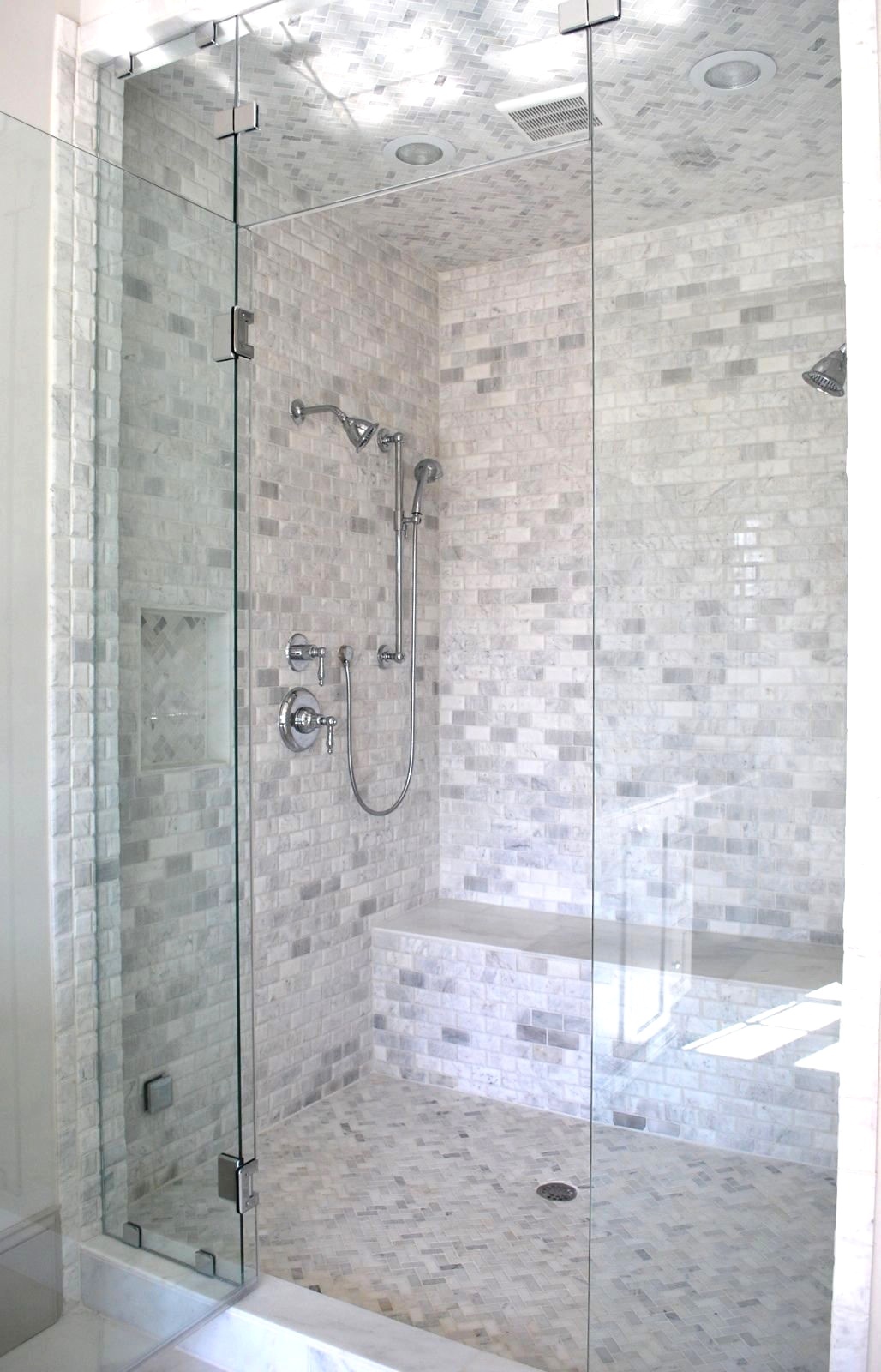 3/4X1 3/8 Carrara Herringbone Honed Marble Kitchen Mosaic Tile Floor Backsplash