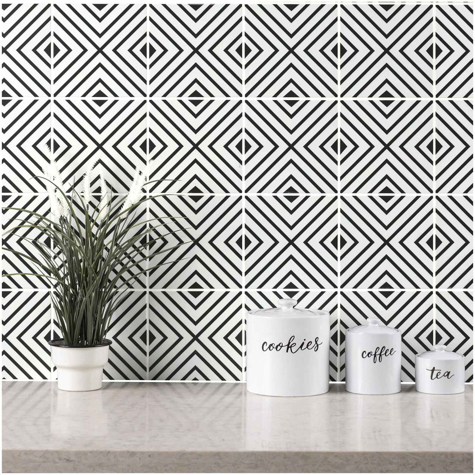 Ackland AKNPTAMA8X8M-CA Amara – 8″ x 8″ Porcelain Encaustic Floor – Sareen