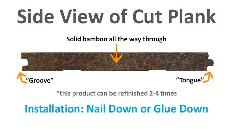 8″ Sample Piece – Ambient® Java Dark Solid Bamboo Flooring (Sample)