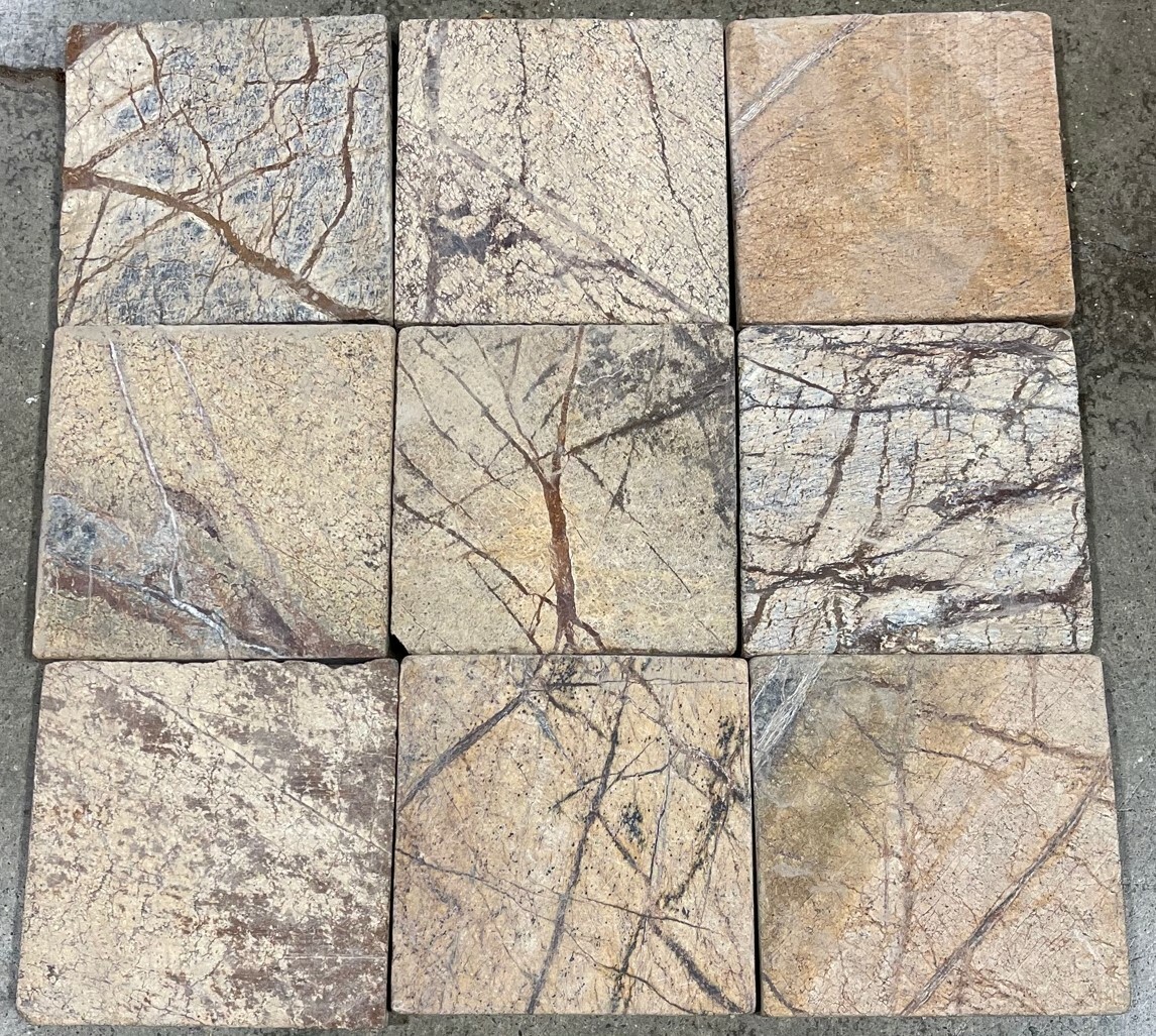 Tile Rainforest Natural Stone Backsplash About 4×4 SAMPLE PIECE TS-81