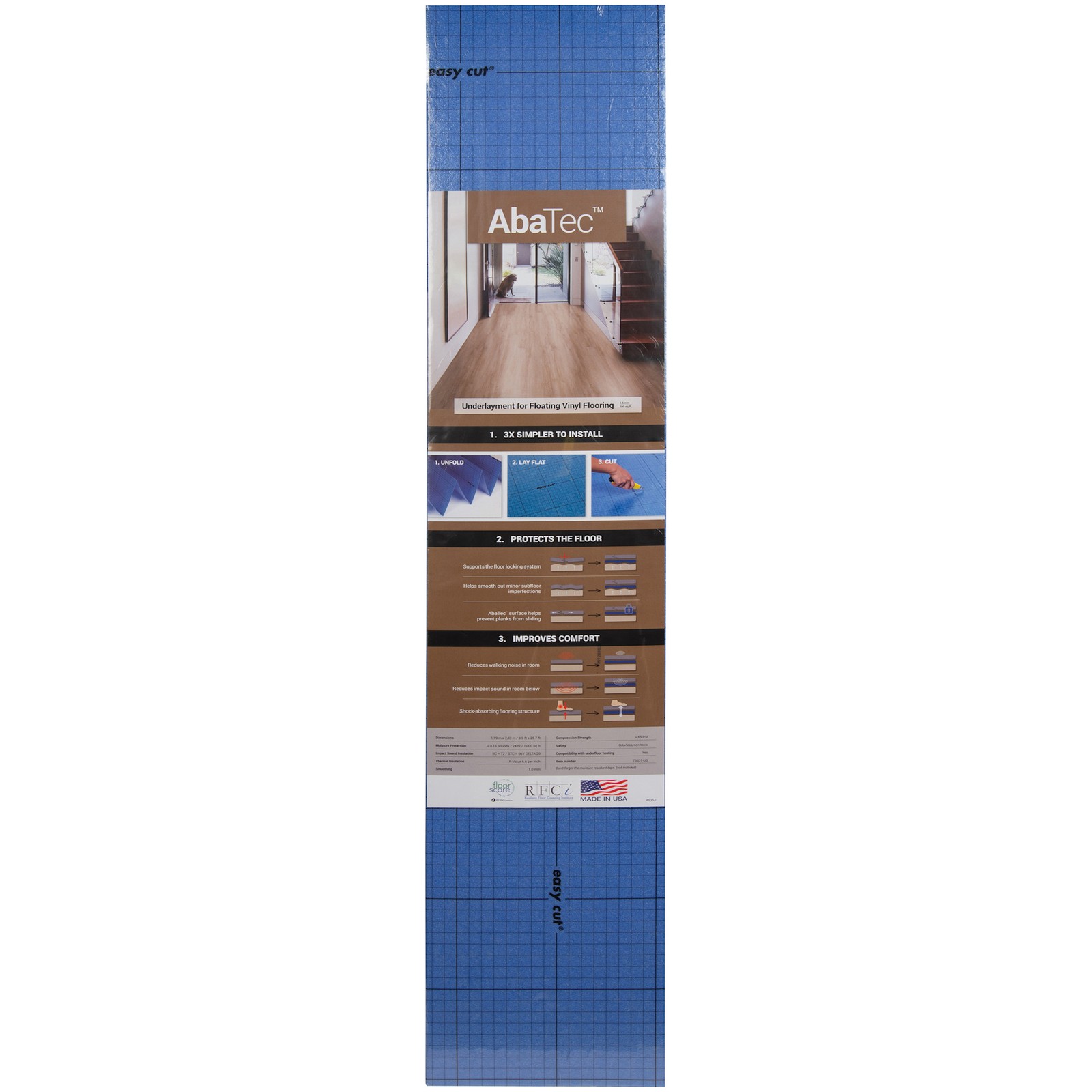 Ackland AKVLAURIGID Rigid Core Luxury Vinyl Flooring Underlayment