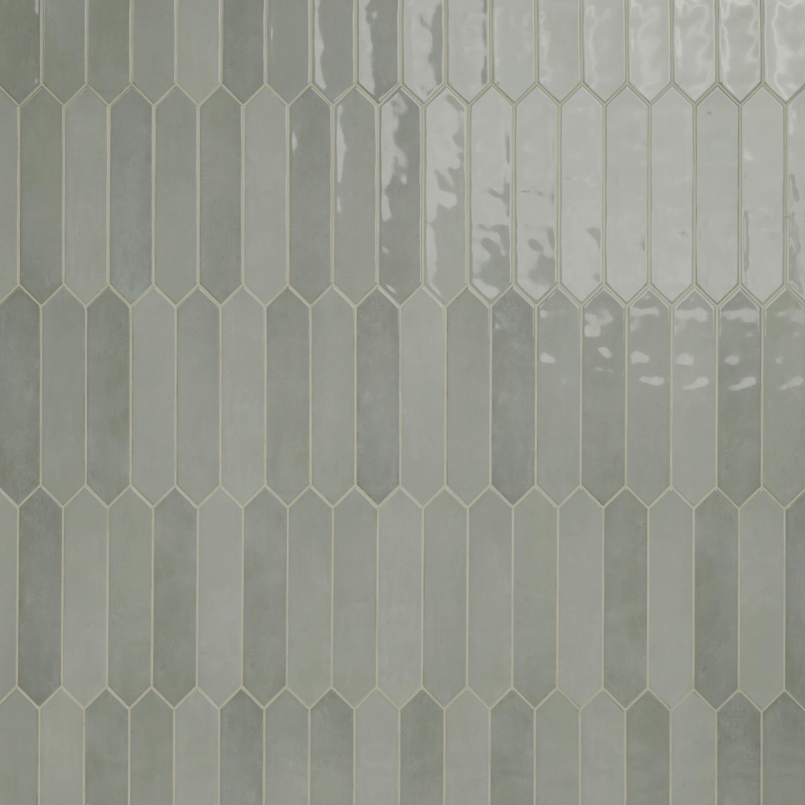 Ackland AKNPTHOK2.5X13G-CA Hoku – 3″ x 13″ Ceramic Geometric Wall – Sage
