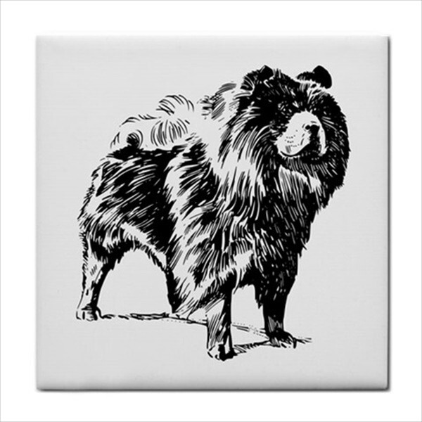 Dogs Ceramic Tile Set Of 16 Backsplash 4.25″ Tiles Home Decor Dog Breed Art
