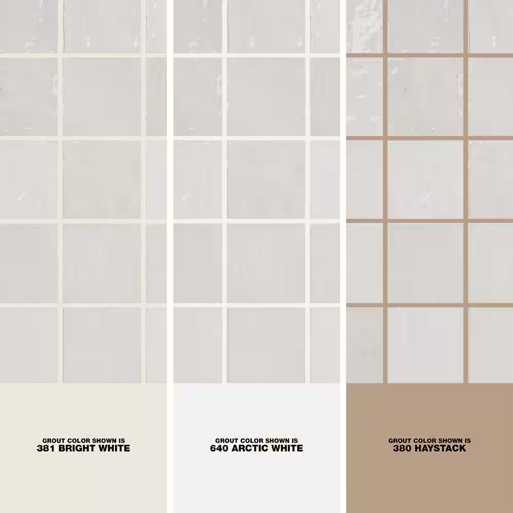 Kingston White 4 In. X 4 In. Glazed Ceramic Wall Tile (5.38 Sq. Ft./Case)