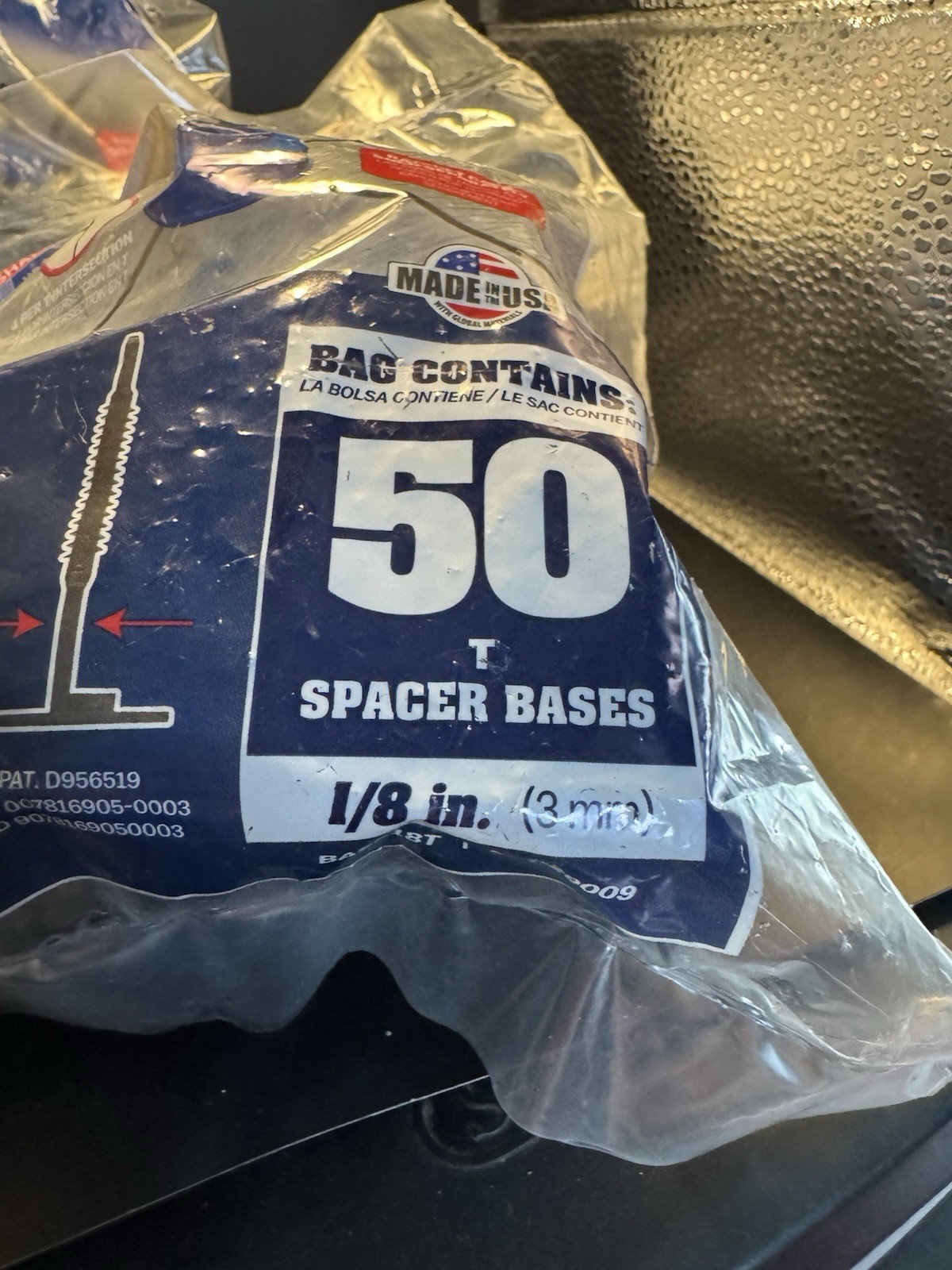 Marshalltown 1/8″ Tile Spacers. 2 Bags Various Counts, 1 Ratchet Cap
