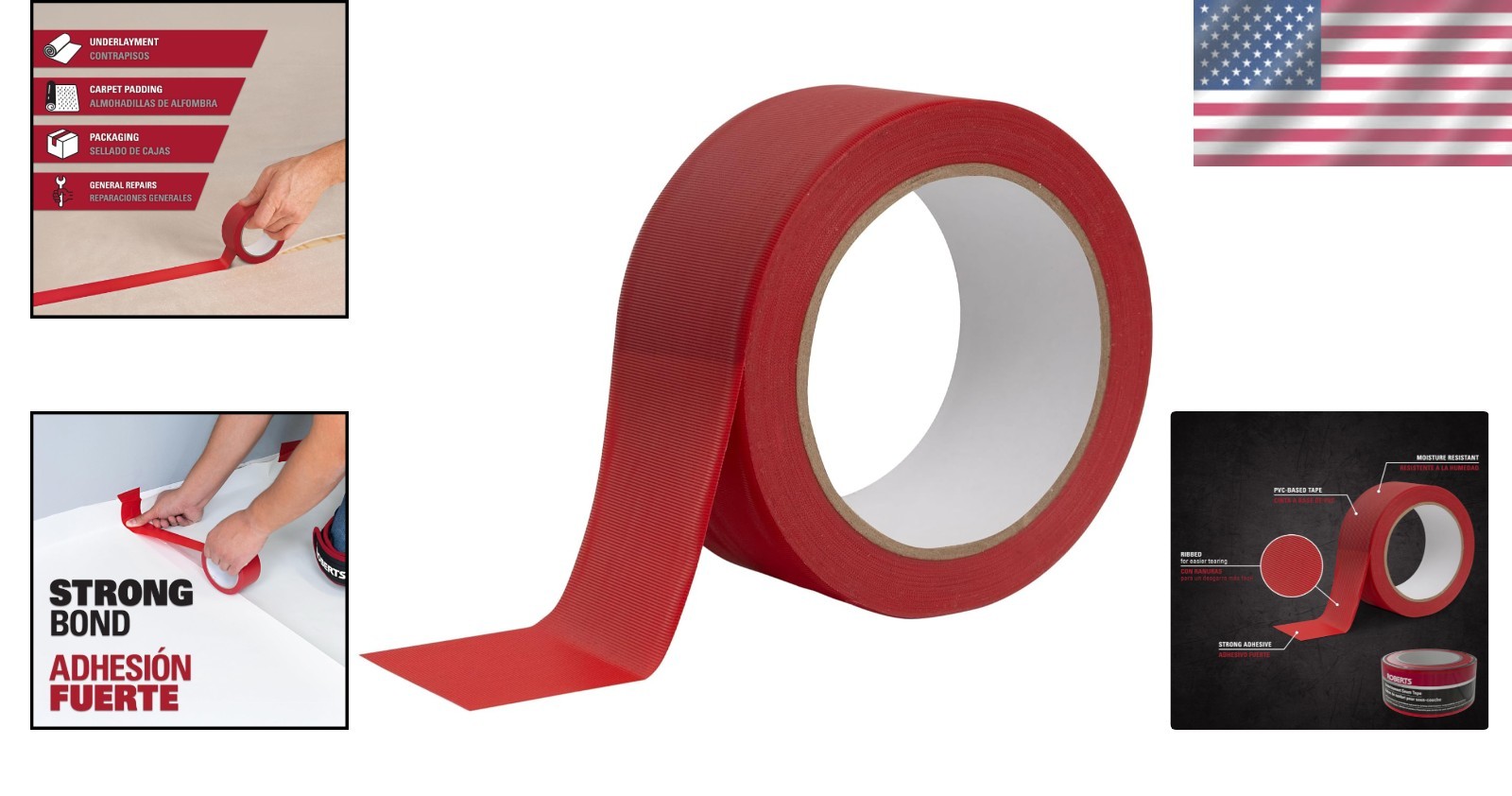 50-040 Red Underlayment Seam Tape 100 ft for Moisture Protection & Durability